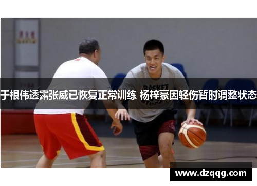于根伟透露张威已恢复正常训练 杨梓豪因轻伤暂时调整状态